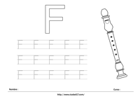 Flauta - Letra F MayÃºscula